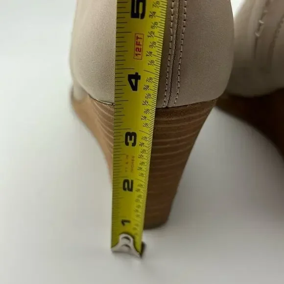 DV by Dolce Vita Women's Boots Sz 10 Bootie Beige Gerdy Elastic Ankle Wedge NWOT - Picture 2 of 11